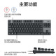 / 有线TKL悬浮键帽游戏办公多兼容机械键盘 全新仅拆封K835 TKL-粉色红轴