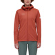 Mammoth (MAMMUT) pattern printed hooded zipper fit long sleeve jacket jacket for women orange orange XS