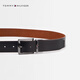 
TOMMY HILFIGER [Double-sided] Men's retro pin buckle leather business casual belt belt AM0AM12053 Black brown GB8 90cm