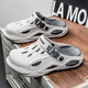 Pilot Camel Sandals 2025 Summer Nuevos deportes para hombres Ayeos al aire libre zapatos de agujero de playa Conductor anti-Slip-Fitness Resistente a las sandalias grises [Serie Snap 13561] 39-40
