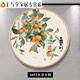 柿柿如意装饰画事事如意饭厅背景墙壁画水果餐厅圆形柿子挂画 U693多子多福 装好框30*30厘米