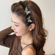 Idel full diamond three-dimensional butterfly tooth comb hairband for women, high-end, light luxury, high skull, face wash, hair bundle, temperament pressure hairpin headdress F3513 full diamond butterfly hairband
