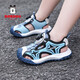 Jungen Zehen Sandalen Sommer 2025 Neue Kinder Beachschuhe mittelgroße Kinder Anti-Schlupf-Weiche Sohle Jungen Sports Sandalen TBDK983 Blau 39 Schuhlänge 24,5 cm