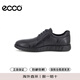ECCO business leather shoes for men, Derby shoes, lightweight mixed 520304 black, 41 as a gift for boyfriend