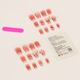 New hand-made armor with high appearance short pure aurora butterfly camellia manicure nail art nail fake nail patch BY1047# crystal purple butterfly glue model