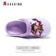 
ABC KIDS children's shoes cartoon cute shoes children 2025 summer children's hole shoes home slippers boys and girls casual shoes light purple - Nezha 32 -33 size suitable for feet length about 20cm