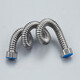 Masfor 304 stainless steel corrugated water inlet pipe water heater hot and cold water pipe explosion-proof and leak-proof metal water supply hose 40cm
