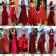 VZVY Summer Sanya Bali Beach Resort Beach Dress Thailand Retro Big Posing Burgundy Super Fairy Sling Dress Burgundy 9761# XL