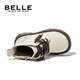 Belle Kinderschuhe Mädchen Martin Boots 2023 Herbst neue Single-Boots-Jungen Britische Stiefel Kurzstiefel Kinder All-Match Leder Stiefel Vanille-Danli de3882 27