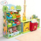 OUOETYTEAMSON FENDUO QI Baby Bookshelf Librería de estantería para el gabinete de juguete para niños Muebles de jardín de jardín de jardín de jardín de jardín de jardín de jardín de jardín W-7500A