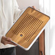 Dry brewing tea table Kungfu bamboo tea tray household small water storage type tea table tea kelp drainage integrated Chunxian tea tray white 36*24cm large size