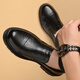 Scarecrow (mexicain) 2025 Nouvelle entreprise de mode masculine Costume formel chaussures en cuir authentique cuir en cuir respirant décontracté sans glissement