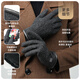 Jiumu Wolle warme Handschuhe Herbst- und Winterwinddichte und Kaltschutz sowie Samt Reiten elektrischer Motorrad -Touchscreen -Handschuhe