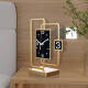 Yonghuantai Reloj Sala de estar Adornos de escritorio Pendulum Reloj Sent Senter Pendulum Pendulum Table Tamaño del reloj 3527