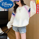 Disney Girls' Sun Protection Clothes Summer 25 Years New Children's Thin Air-Conditioning Shirts Summer Breathable Ice-Sense Skin Clothes for Middle and Large Children Color Purple 160 Recommended Height Around 155