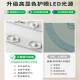 大观园约客厅吊灯创意卧室灯月球泡泡吊线灯卡通星球吊灯广东中山灯具 9734金色7头三色彩球15cm大球