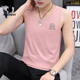 Playboy (PLAYBOY) high-end cotton vest men's trendy brand summer outfit sports hull vest thin ins vest casual sleeveless 11 sets - M9224 black + M9793 light blue M [Suggestion: 85 Jin [Jin equals 0.5 kg] to 100 Jin [Jin equals 0.5 kg]]