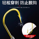 Fish hook gold sleeve line double hook fishing finished product tied with genuine Iseni gold sea crucian carp special sleeve hook set S length 40-gold sleeve with thorn 45cm hook 4+5