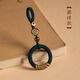 Leledi antique ring key chain pendant key pendant woven rope car key chain ring buckle-dark green