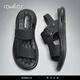 Rowilcs Brand Sandals Мужские лето 2025 г. Новый стиль носить не скользкий антиодор папа пляж на открытый рыбалка мужские сандалии 2425010 Black [y] 38