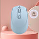 可充电式双模无线鼠标静音办公台式电脑笔记本通用充电款双模鼠标 充电单模(粉色)