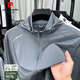 Pierre Cardin UPF50+ ropa de sol de seda para hombres al aire libre para la ropa solar para el verano para el verano transpirable y delgable sombrero removible de color sólido de piel sólida 3271 mismo estilo l