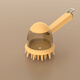 OIMG Dog Bath Brush Bath Special Tool Puppy Cat Bath Shower Gel Silicone Brush Massage Bath Artifact Egg Yellow