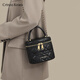 Crtnzo kroez leichte Luxusbeutel Frauenbag 2025 New Crossbody Diamond Chain Box BAG Geburtstag Chinesisches Valentinstag Geschenk Praktisch elegantes Schwarz-CK-Frauen-Tasche Geschenk für Freundin Frau Bester Freund High-End Practical High-End-Sinn