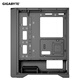 GIGABYTE Ghost Black C103G Chassis Panoramic Tempered Glass Side Transparent Compatible 360 Water Cooling Radiator Quick-Release Dust Filter ATX/Front 360/Vent Panel