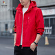 Woodpecker (Tucano) 2025 NUEVA Jacket de la capucha para hombres de la chaqueta informal al aire libre para hombres de la capucha para hombres 6628 [gris oscuro] 2xl [140-155jin [Jin es igual a 0.5 kg]]]