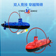 Luluo Unterwasserfotografie U -Boot Unterwasser Fernbedienungs -Kontrollboot Submarine Children's Electric Toys Boy Simulationsmodell Schwarz Technologie Bordeaux Red Lading Version Upgrade 27 MHz Offizielle Standardkonfiguration