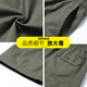 
[Pure Cotton Wear-resistant] Summer casual pants for men loose straight work pants for men cropped pants for middle-aged people elastic pants 9892 earthy yellow XL [Suggested 125-140Jin [Jin equals 0.5 kg]]