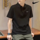 耐克（NIKE）2025夏季POLO衫速干翻领短袖男透气运动T恤休闲上衣 黑色FN3895-010 纯棉针织 正品 XL 150-180斤