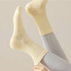 Popular yoga socks for women in autumn and winter mid-calf fitness dance professional Pilates non-slip sports boneless socks dark gray + black + blue + beige + green, 5 pairs in total, one size fits all
