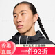 耐克（NIKE）男子上衣秋季宽松梭织运动叠搭刺绣轻便FN3893 010 S