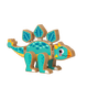 Holzkugeln, Jurassic-Dinosaurier, zusammengebaute Dinosaurier-Bausteine, zusammengebaute Spielzeuge, frühe Bildung, pädagogisches Geburtstagsgeschenk, Stegosaurus-Kindertagsgeschenk