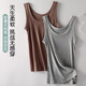 Yalu brand threaded cotton suspender vest for women wearing slim fit and slim large size suspender inner top shirt base vest for women 1478# coffee L [110-130Jin [Jin equals 0.5 kg]]