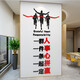 Office Wall Decoration Ornament Layout Abteilung Bild Unternehmensteam Kultur Inspirierender Slogan -Treffen Hintergrundaufkleber 14132 COU ON DRY CENDAM FOTOSRECHT RED Schwarz und Weiß 0cm*0cm