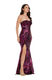 Dress the PopulationWomen's Nikita Mermaid Dress Fuchsia Multicolor Large