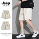 JEEP SPIRIT短裤男时尚宽松透气男士五分裤夏季运动裤男723 深灰色  L 