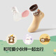 Balabala baby socks 2025 autumn new infant mid-calf socks soft and elastic boneless hand-sewn five pairs of coffee white tone 00351 1-3 years old 80cm