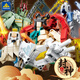 Shantoulin Village Kaizhi Fengshen -Serie Yang Jiang Jiang Ziya Nezha Lei Zhenzi Assembly Model Boy Assembly Bausteine ​​Plug Toys Kaizhi 6627 Lars Blade