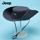 Jeep (JEEP) sun hat men's sun hat fisherman hat fishing mountaineering hat sun hat summer outdoor hat men Yanling Gray