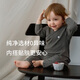 Nest designs baby jumpsuit newborn male and female baby jumpsuit ribbed breathable long-sleeved autumn and winter home clothes charcoal gray 90cm (recommended height 80-92cm)