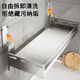 Stainless steel kitchen seasonings storage rack wall hanging multi-functional oil, salt, sauce, vinegar seasoning bottle, jar, chopstick storage box, hole-free, double-use stainless steel 3880cm