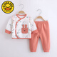 G.Duckkids Neugeborenes Baby Split Set reines Baumwollbaby Herbst Kleidung Herbsthose Neugeborene Mönch Vollmond Kleidung vier Saisons Baby Pyjamas 11155 Blau Four Seasons 52 (empfohlen für Neugeborene 8-10 Jin [Jin gleich 0,5 kg]))