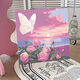 Wei Ci Digital Huile Painting DIY ROSE ROSE PEINTURE D'HUILE EN PEMENT POUR LE ROSE COLORAGE FORMES MAINS SOIR SOL