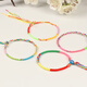 Apolli Buntes Seil handgefertigtes Schmuck ethnischer Stil Bambus Joint Farmfrohes Paar Armband Kindergeschenke 10 Packs