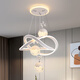 Leshi (NVC) Restaurant Chandelier Modern Simple Dining Room Dining Table Lamp Bar Internet Celebrity Bedroom Chandelier Adjustable New Zhongshan Lamp 12099Y White 50cm Diameter--Three Colors No Polar