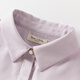 DAVE&BELLA new spring pure cotton girls' shirts, medium and large children's long-sleeved shirts, stylish children's tops, little girls' clothes, gray purple, in stock, 140 cm (recommended height 130-140cm)